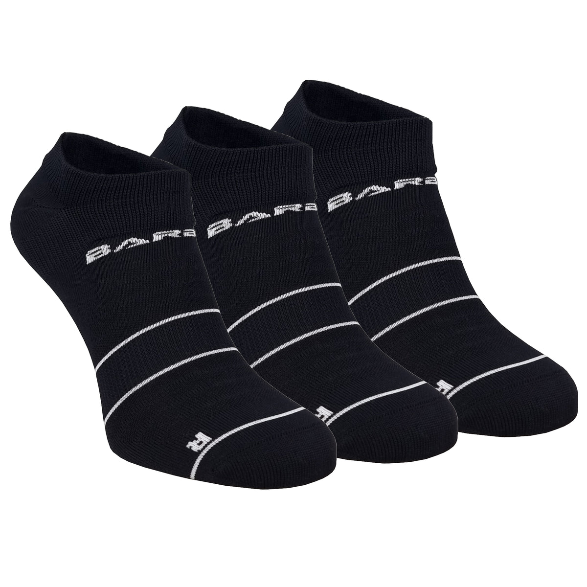 Barbelts performance no show socks 3 pack - black