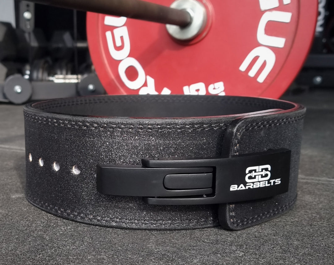 Barbelts lever belt - glitter black 10mm