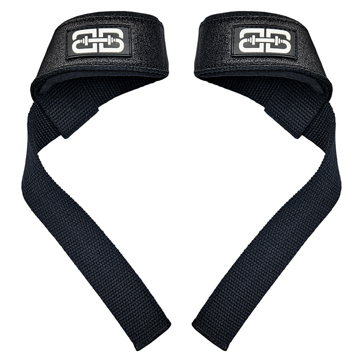 Barbelts padded lifting straps - Glitter Black