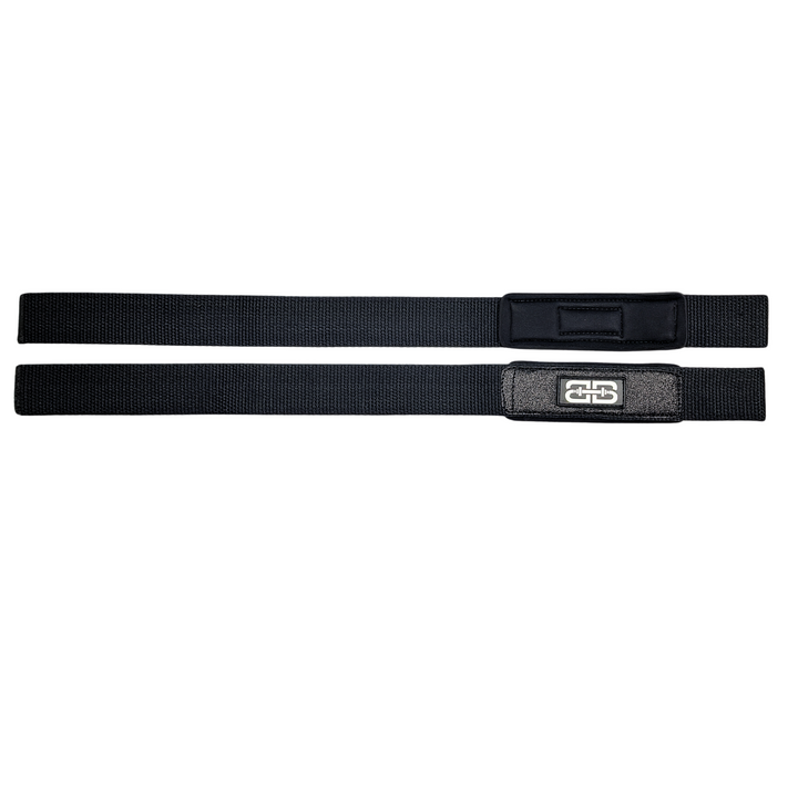 Barbelts padded lifting straps - Glitter Black