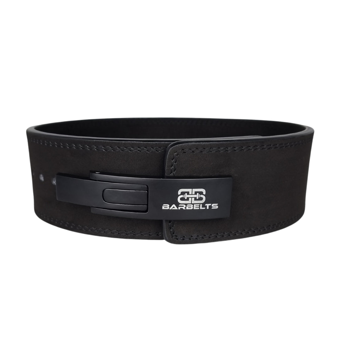 Cintura Powerlifting Just Fitee Con Fibbia A Leva - 10 Mm, Pelle, Per Squat E Stacco, Uomo/Donna
