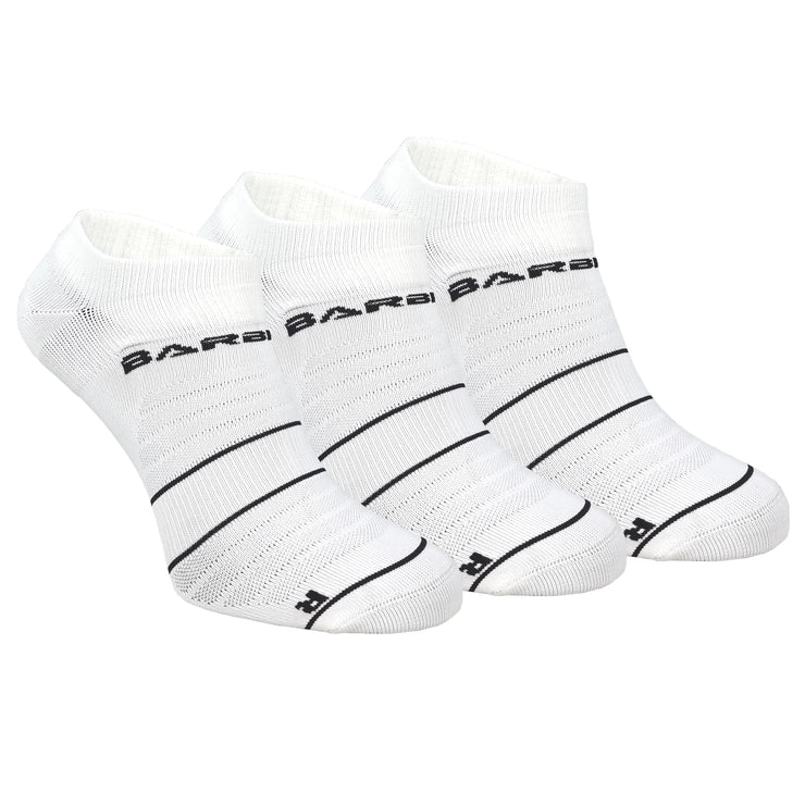 Barbelts performance no show socks 3 pack - blanco