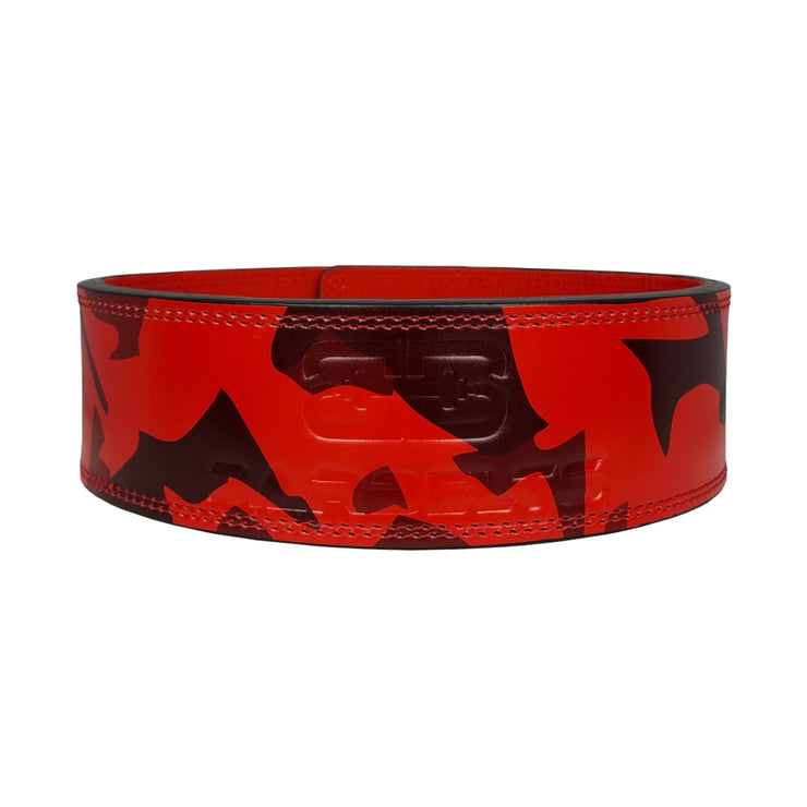 Barbelts lever belt - red tiger camo 13mm